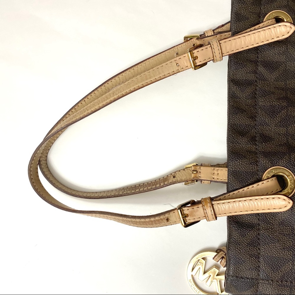 Michael Kors | Brown leather signature purse - Picture 4 of 6